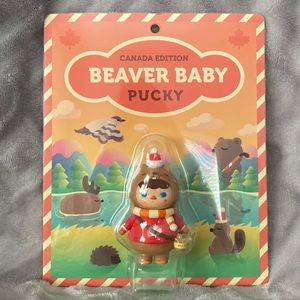 NWOT Pop Mart Beaver Baby Pucky- Canadian Edition